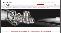Desktop Screenshot of metallicflex.de